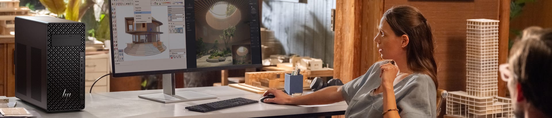 Lifestyle imagery for HP Z2 Tower G1i